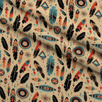Painted Plains Pattern 7 Fleece Fabric — fleece fabric folded close-up preview (mv-fleece-v1:lying)