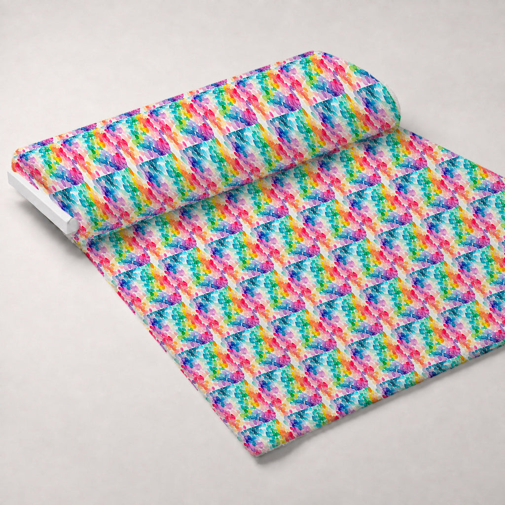 Painted Prism Pattern 1 Fleece Fabric — fleece fabric unrolled bolt preview (mv-fleece-v1:bolt)