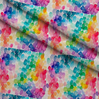 Painted Prism Pattern 1 Fleece Fabric — fleece fabric folded close-up preview (mv-fleece-v1:lying)
