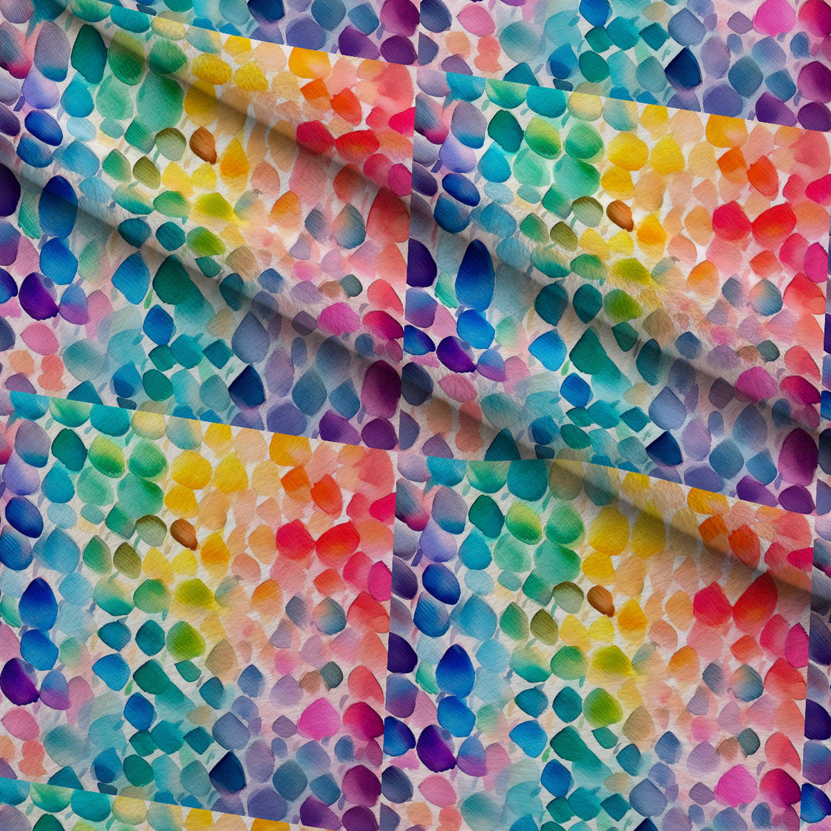 Painted Prism Pattern 4 Fleece Fabric — fleece fabric folded close-up preview (mv-fleece-v1:lying)