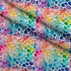 Painted Prism Pattern 9 Fleece Fabric — fleece fabric folded close-up preview (mv-fleece-v1:lying)
