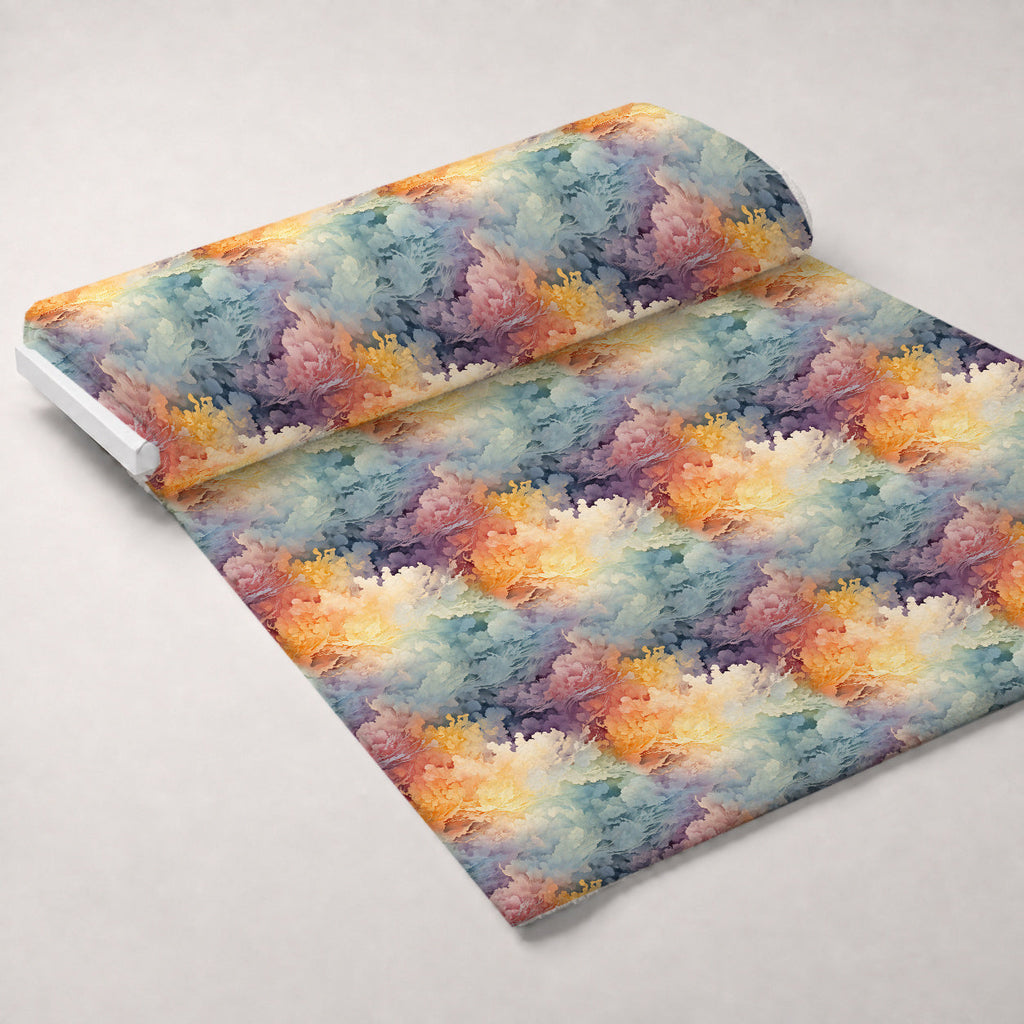 Painted Skies Pattern 12 Fleece Fabric — fleece fabric unrolled bolt preview (mv-fleece-v1:bolt)