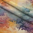Painted Skies Pattern 12 Fleece Fabric — fleece fabric folded close-up preview (mv-fleece-v1:lying)