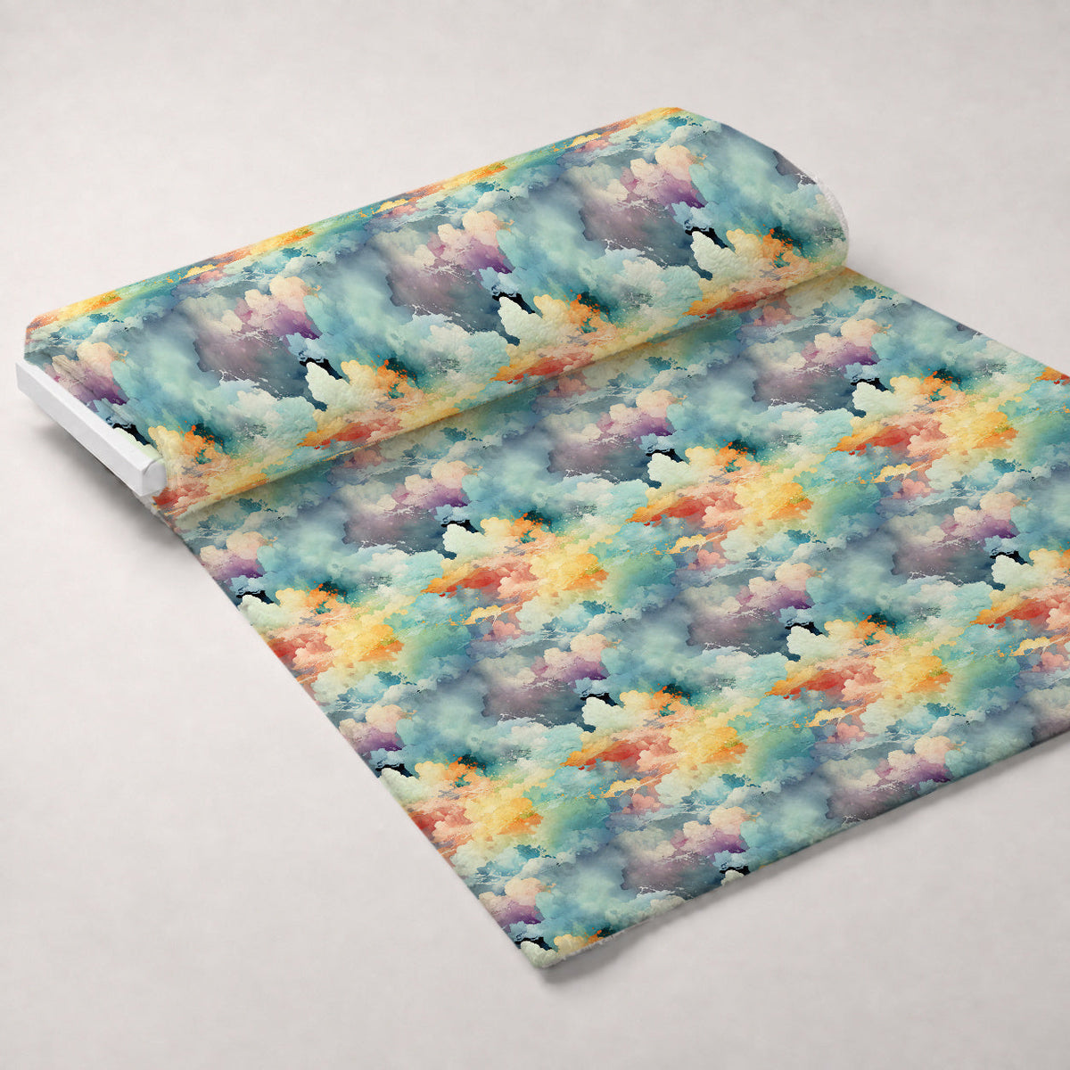 Painted Skies Pattern 3 Fleece Fabric — fleece fabric unrolled bolt preview (mv-fleece-v1:bolt)