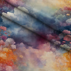 Painted Skies Pattern 4 Fleece Fabric — fleece fabric folded close-up preview (mv-fleece-v1:lying)