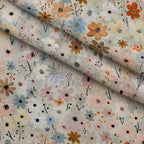 Painterly Blooms Pattern 1 Fleece Fabric — fleece fabric folded close-up preview (mv-fleece-v1:lying)