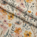 Painterly Blooms Pattern 5 Fleece Fabric — fleece fabric folded close-up preview (mv-fleece-v1:lying)