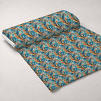 Paisley Reverie Pattern 5 Fleece Fabric — fleece fabric unrolled bolt preview (mv-fleece-v1:bolt)
