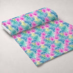 Paradise Palms Pattern 2 Fleece Fabric — fleece fabric unrolled bolt preview (mv-fleece-v1:bolt)