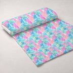 Paradise Palms Pattern 4 Fleece Fabric — fleece fabric unrolled bolt preview (mv-fleece-v1:bolt)