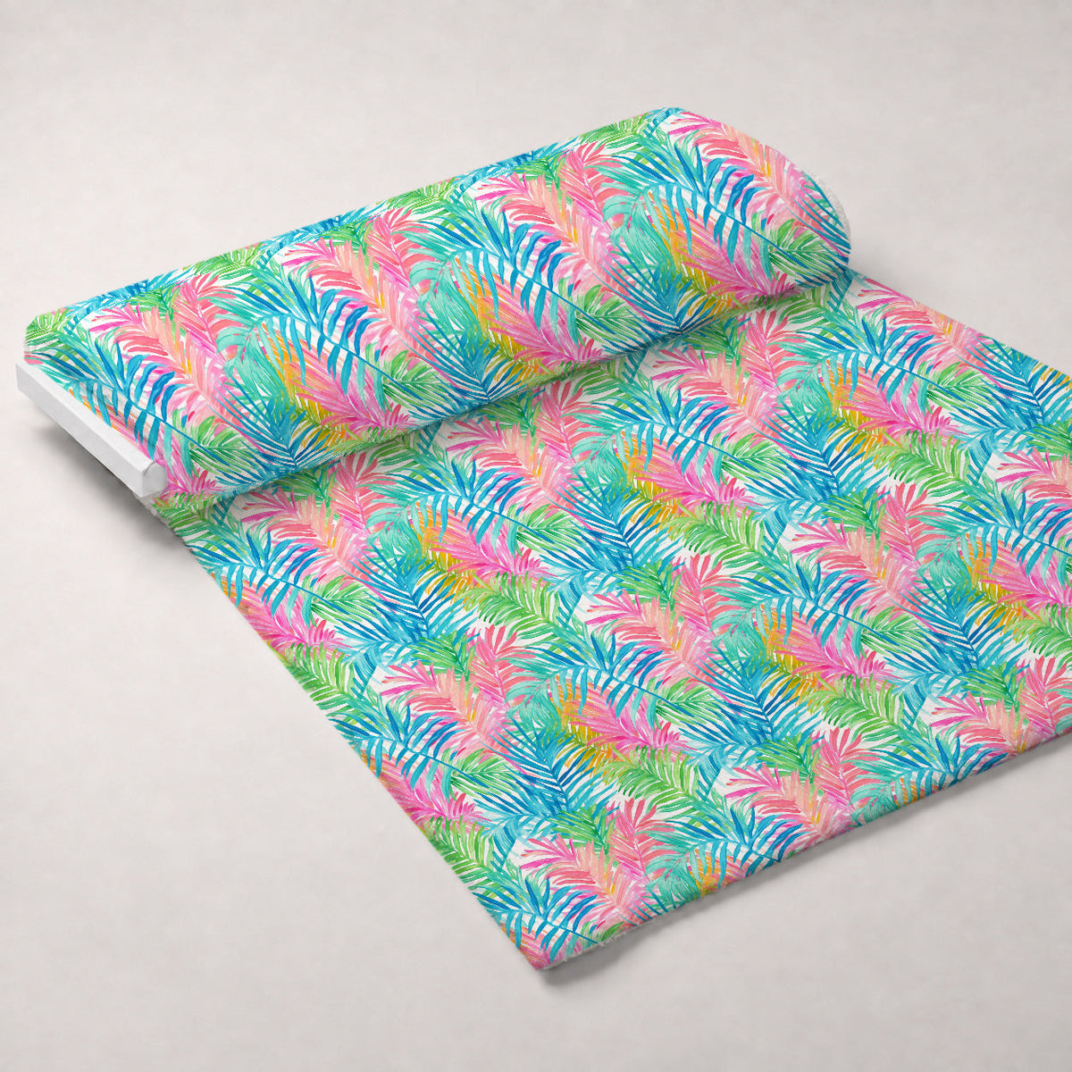 Paradise Palms Pattern 5 Fleece Fabric — fleece fabric unrolled bolt preview (mv-fleece-v1:bolt)