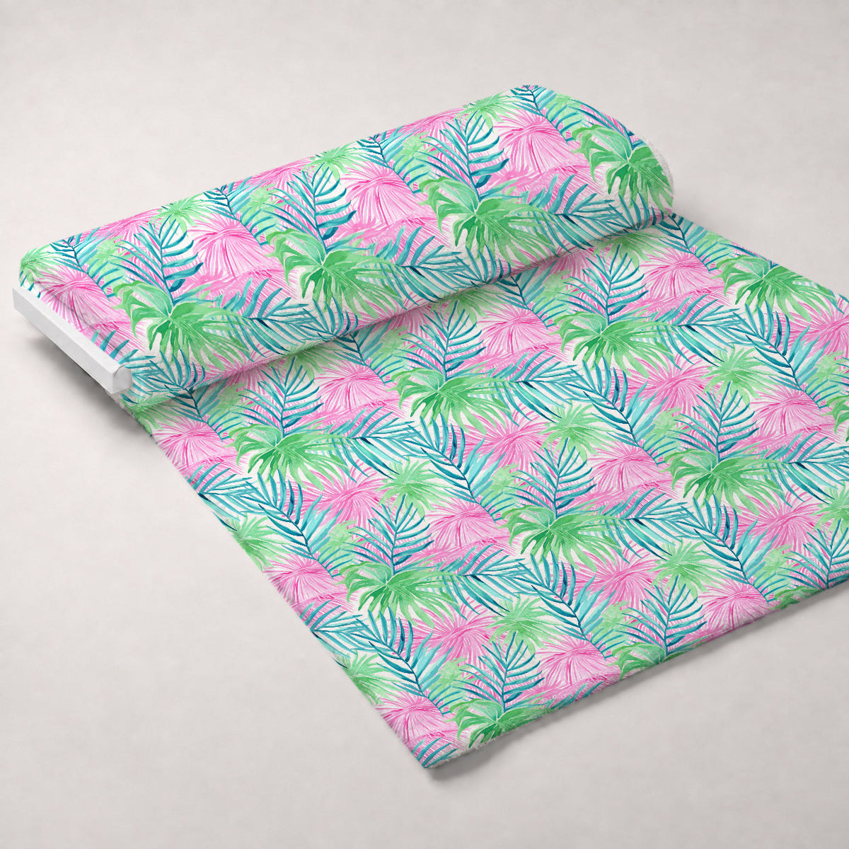 Paradise Palms Pattern 7 Fleece Fabric — fleece fabric unrolled bolt preview (mv-fleece-v1:bolt)