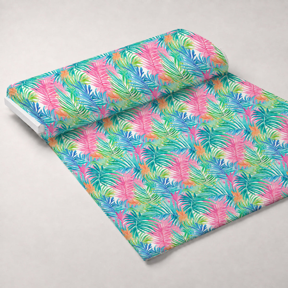 Paradise Palms Pattern 8 Fleece Fabric — fleece fabric unrolled bolt preview (mv-fleece-v1:bolt)
