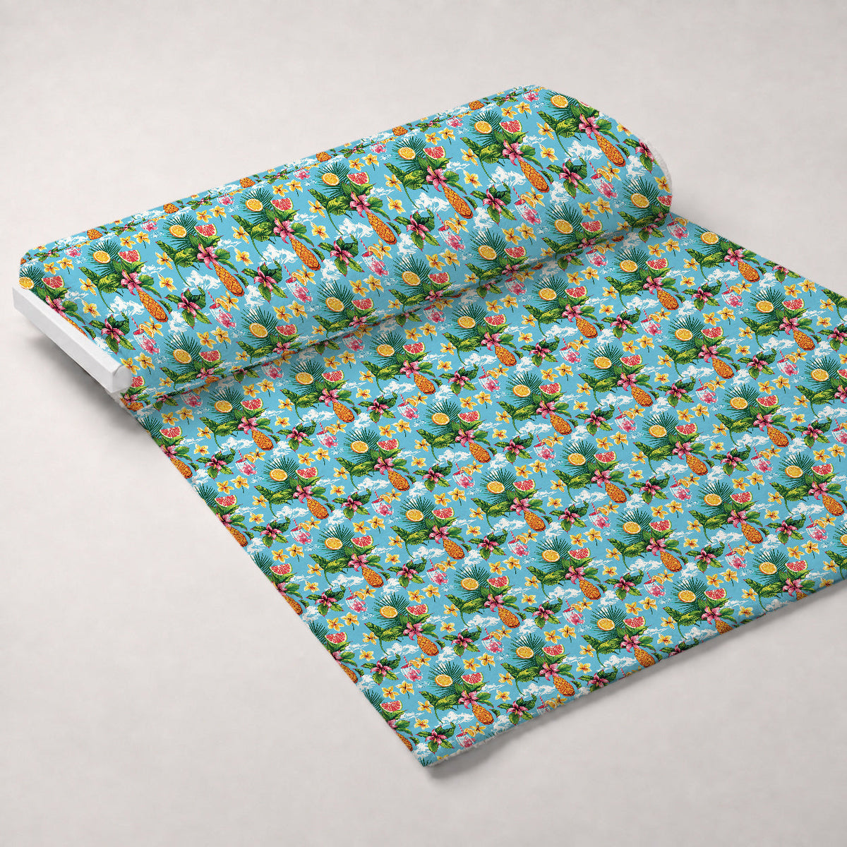 Paradise Punch Pattern 1 Fleece Fabric — fleece fabric unrolled bolt preview (mv-fleece-v1:bolt)