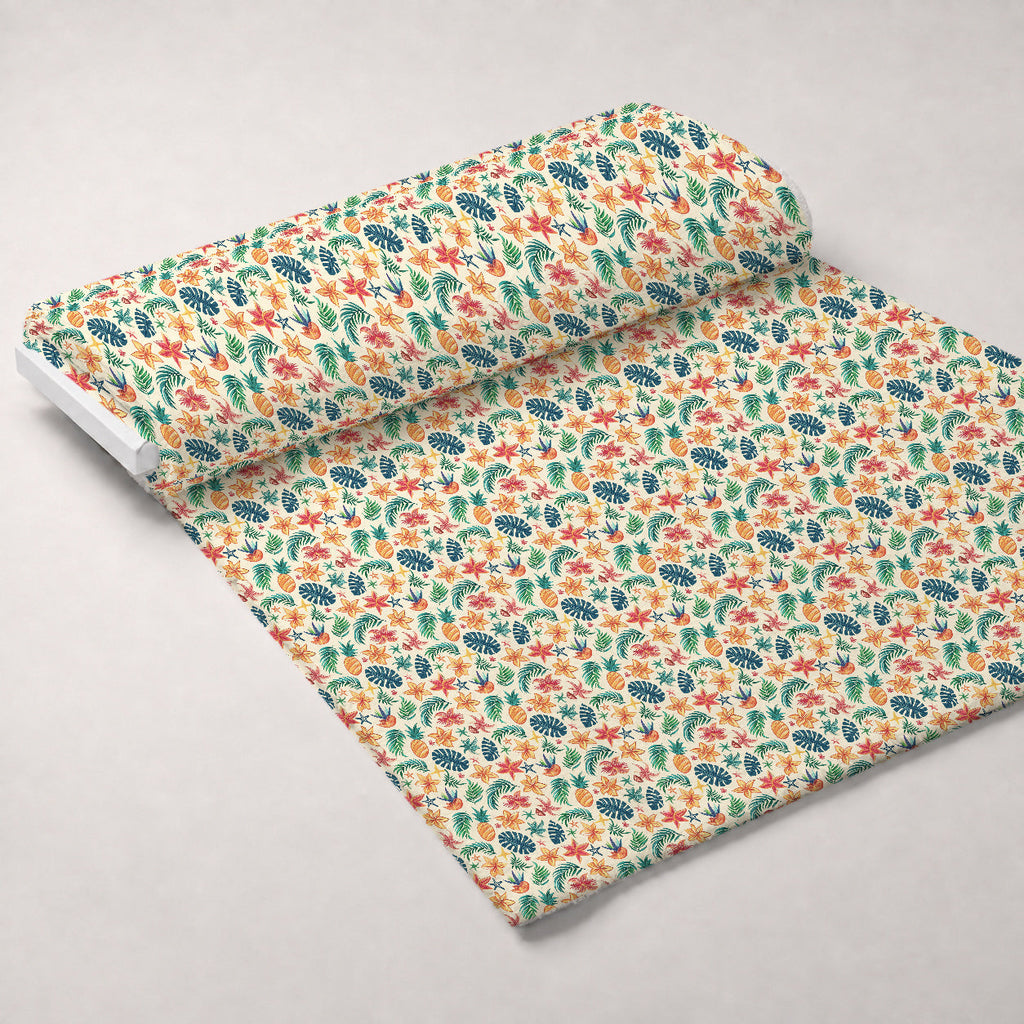 Paradise Punch Pattern 12 Fleece Fabric — fleece fabric unrolled bolt preview (mv-fleece-v1:bolt)