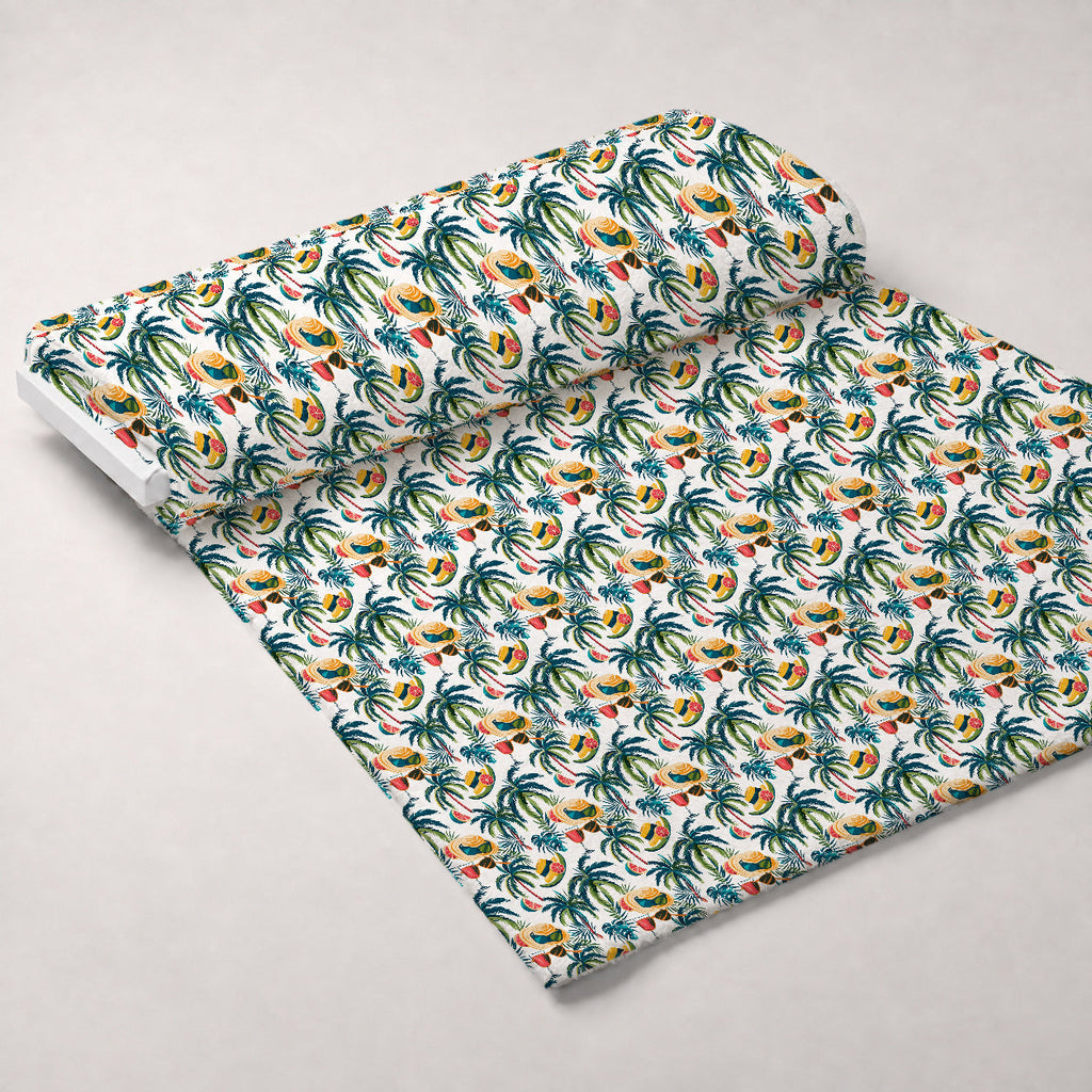 Paradise Punch Pattern 2 Fleece Fabric — fleece fabric unrolled bolt preview (mv-fleece-v1:bolt)