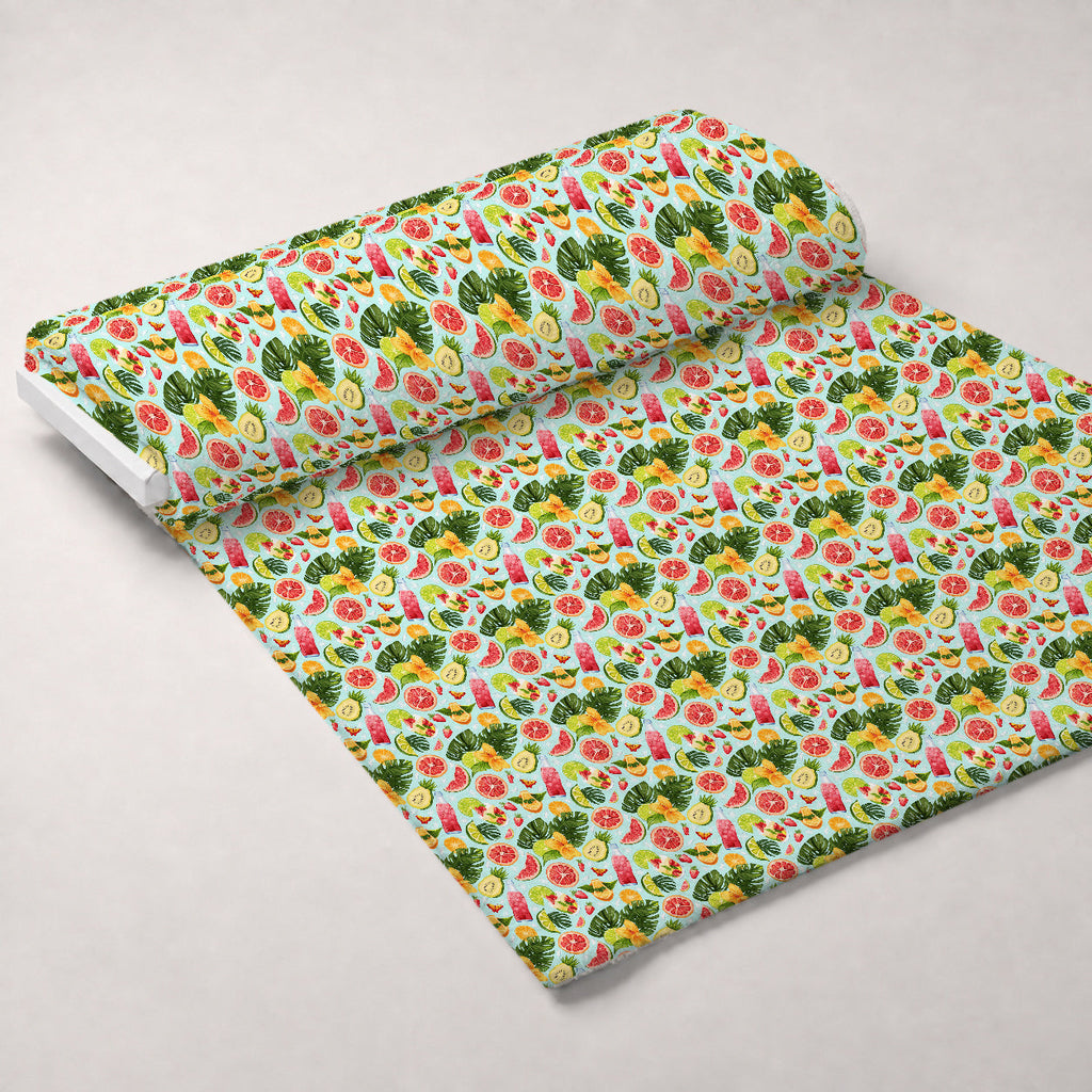 Paradise Punch Pattern 6 Fleece Fabric — fleece fabric unrolled bolt preview (mv-fleece-v1:bolt)