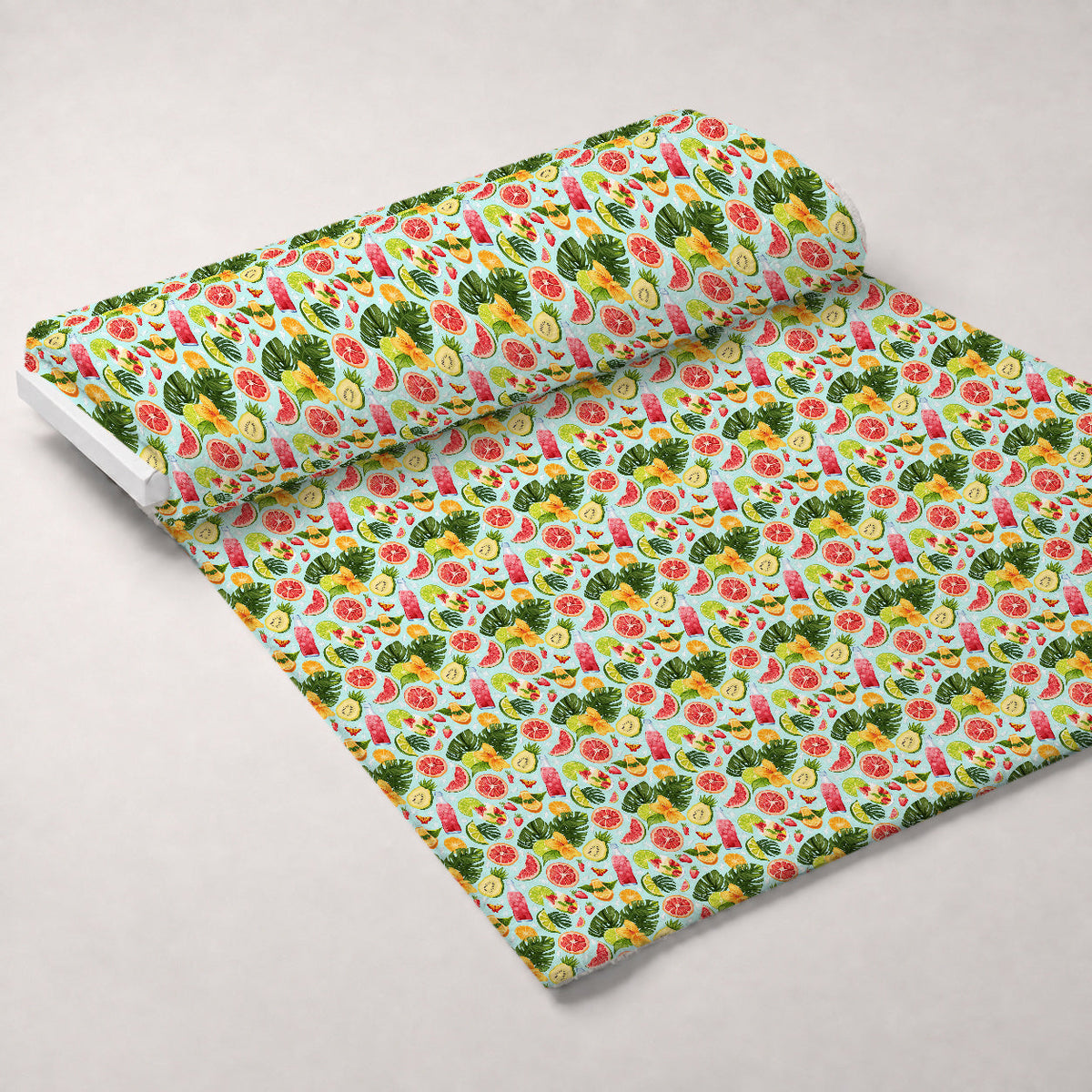 Paradise Punch Pattern 6 Fleece Fabric — fleece fabric unrolled bolt preview (mv-fleece-v1:bolt)