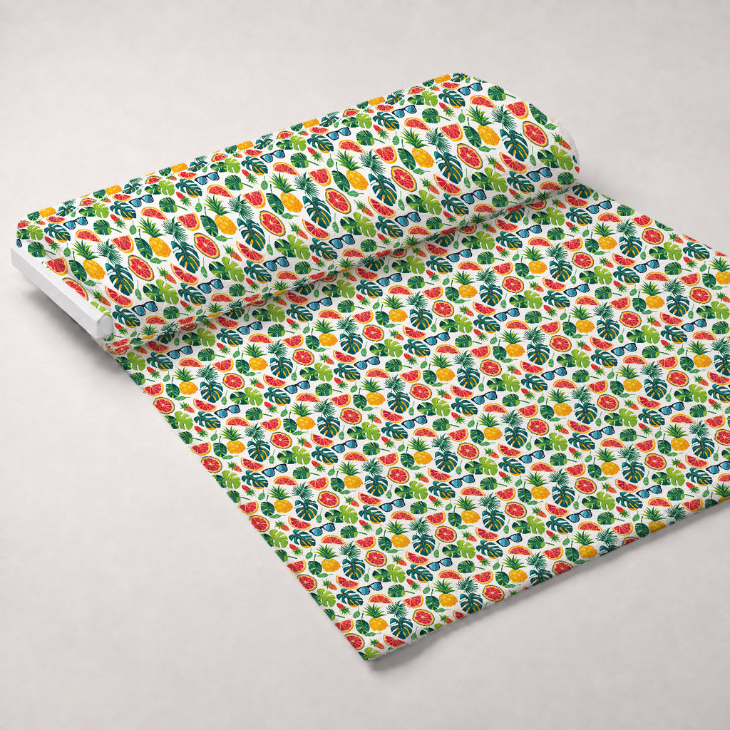 Paradise Punch Pattern 7 Fleece Fabric — fleece fabric unrolled bolt preview (mv-fleece-v1:bolt)