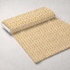 Parchment Blooms Pattern 13 Fleece Fabric — fleece fabric unrolled bolt preview (mv-fleece-v1:bolt)