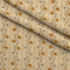 Parchment Blooms Pattern 13 Fleece Fabric — fleece fabric folded close-up preview (mv-fleece-v1:lying)
