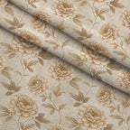 Parchment Blooms Pattern 17 Fleece Fabric — fleece fabric folded close-up preview (mv-fleece-v1:lying)