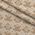 Parchment Blooms Pattern 4 Fleece Fabric — fleece fabric folded close-up preview (mv-fleece-v1:lying)