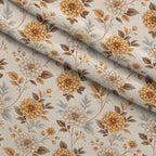 Parchment Blooms Pattern 7 Fleece Fabric — fleece fabric folded close-up preview (mv-fleece-v1:lying)
