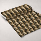 Parchment Coven Pattern 9 Fleece Fabric — fleece fabric unrolled bolt preview (mv-fleece-v1:bolt)