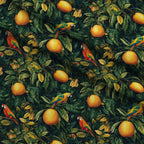 Parrot Paradise Pattern 10 Fleece Fabric — fleece fabric folded close-up preview (mv-fleece-v1:lying)