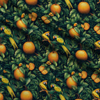 Parrot Paradise Pattern 3 Fleece Fabric — fleece fabric folded close-up preview (mv-fleece-v1:lying)