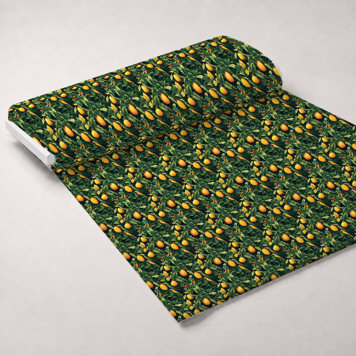 Parrot Paradise Pattern 4 Fleece Fabric — fleece fabric unrolled bolt preview (mv-fleece-v1:bolt)