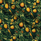 Parrot Paradise Pattern 4 Fleece Fabric — fleece fabric folded close-up preview (mv-fleece-v1:lying)
