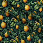 Parrot Paradise Pattern 7 Fleece Fabric — fleece fabric folded close-up preview (mv-fleece-v1:lying)