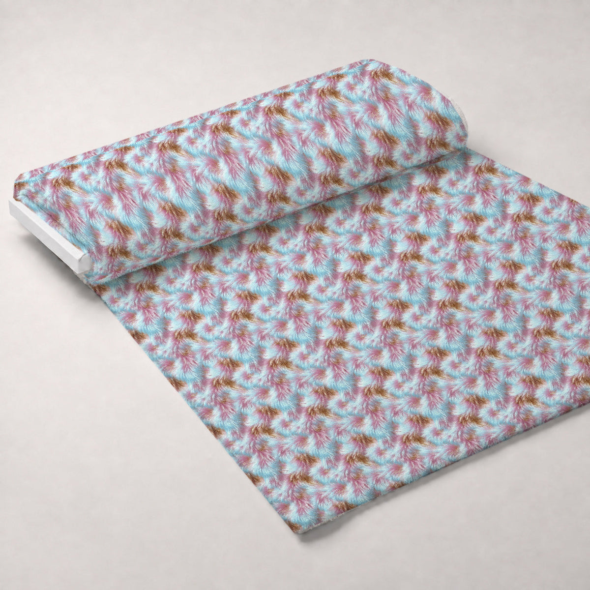 Pastel Plush Pattern 4 Fleece Fabric — fleece fabric unrolled bolt preview (mv-fleece-v1:bolt)