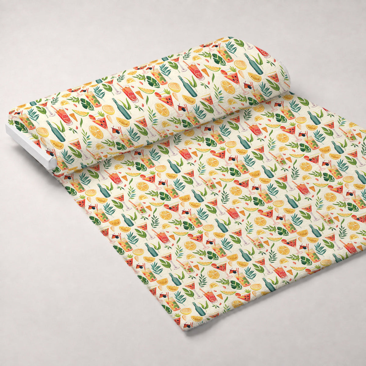 Pastel Sips Pattern 11 Fleece Fabric — fleece fabric unrolled bolt preview (mv-fleece-v1:bolt)