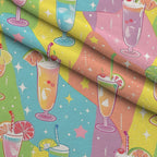 Pastel Sips Pattern 16 Fleece Fabric — fleece fabric folded close-up preview (mv-fleece-v1:lying)