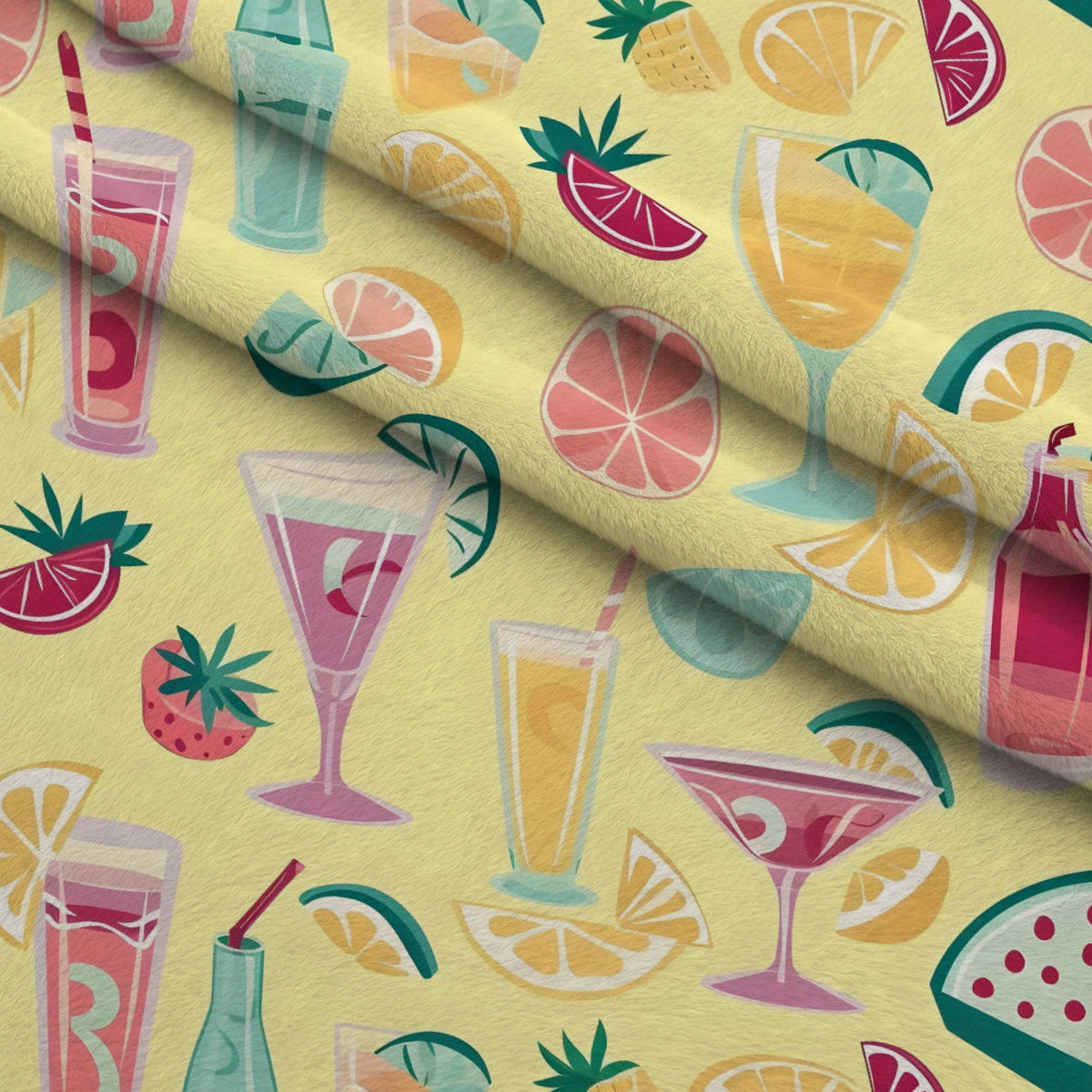 Pastel Sips Pattern 6 Fleece Fabric — fleece fabric folded close-up preview (mv-fleece-v1:lying)