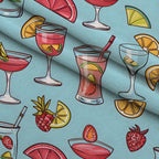 Pastel Sips Pattern 8 Fleece Fabric — fleece fabric folded close-up preview (mv-fleece-v1:lying)