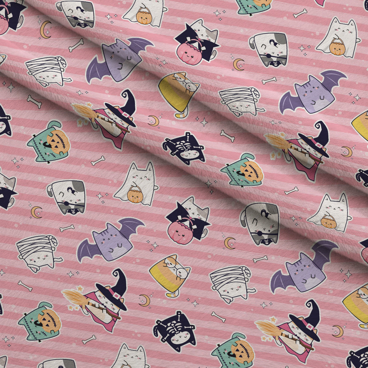 Pastel Spiderwebs Pattern 14 Fleece Fabric — fleece fabric folded close-up preview (mv-fleece-v1:lying)