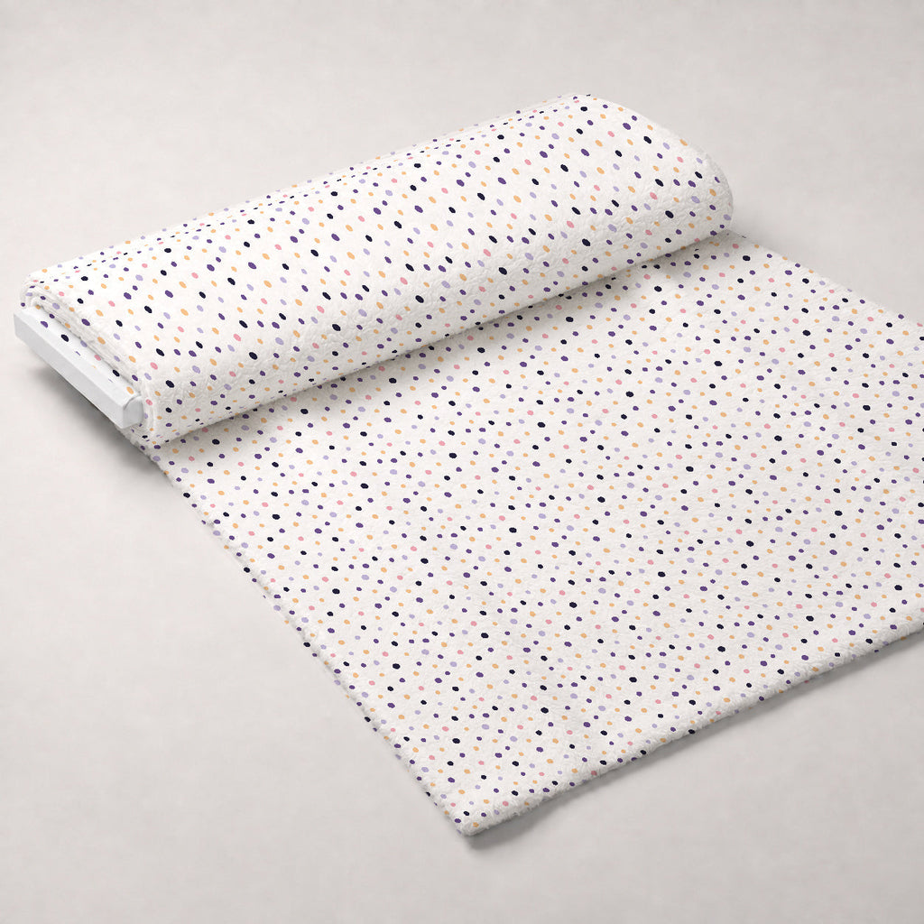 Pastel Spiderwebs Pattern 2 Fleece Fabric — fleece fabric unrolled bolt preview (mv-fleece-v1:bolt)