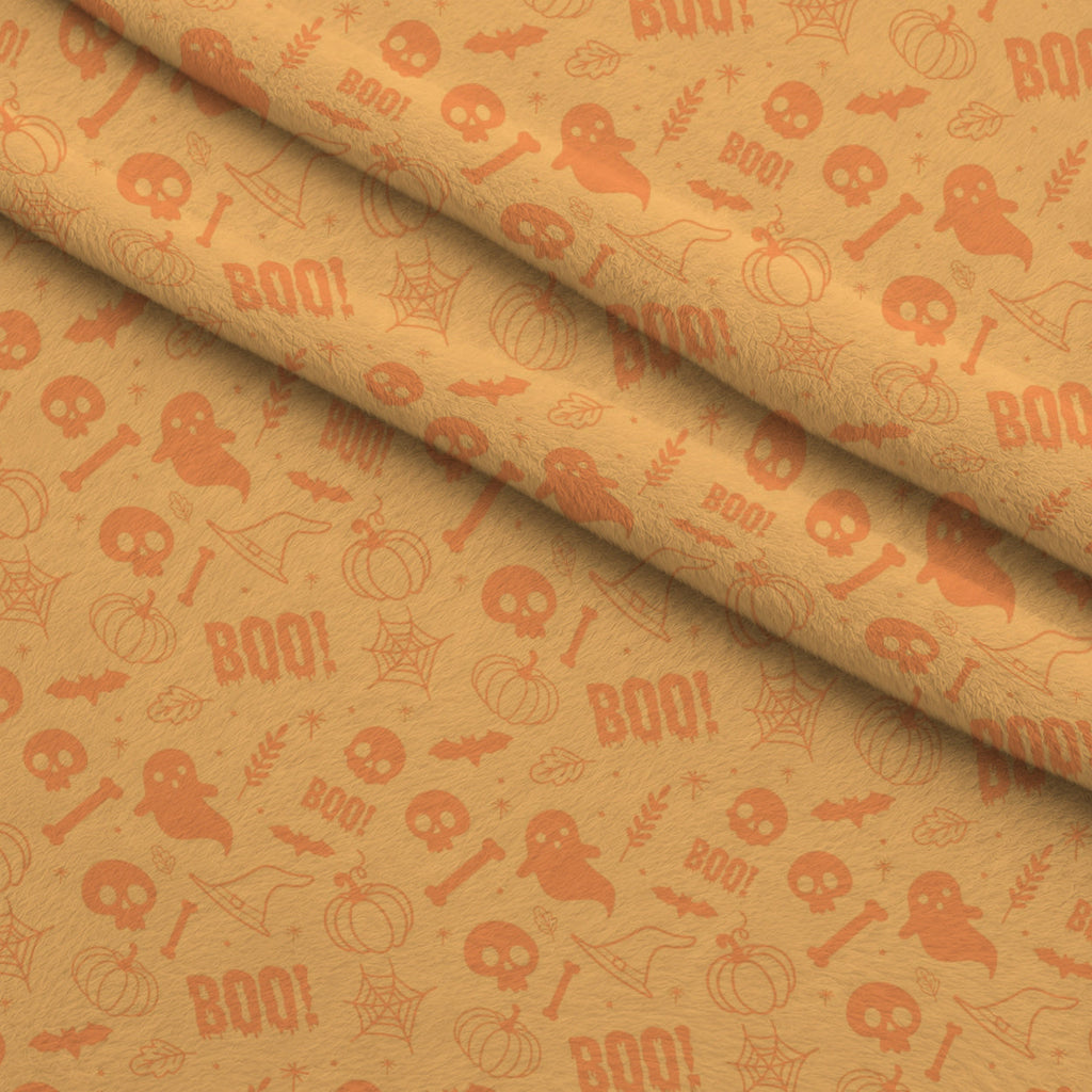 Pastel Spooks Pattern 4 Fleece Fabric — fleece fabric folded close-up preview (mv-fleece-v1:lying)