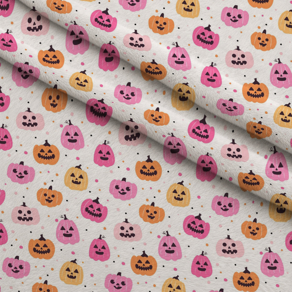 Pastel Spooks Pattern 7 Fleece Fabric — fleece fabric folded close-up preview (mv-fleece-v1:lying)