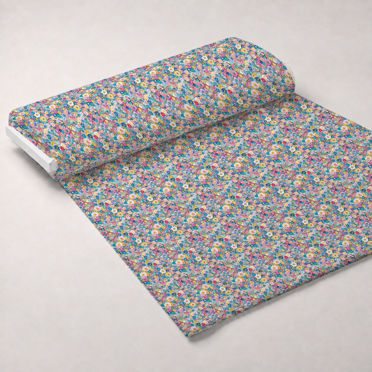 Pastel Sweethearts Pattern 3 Fleece Fabric — fleece fabric unrolled bolt preview (mv-fleece-v1:bolt)
