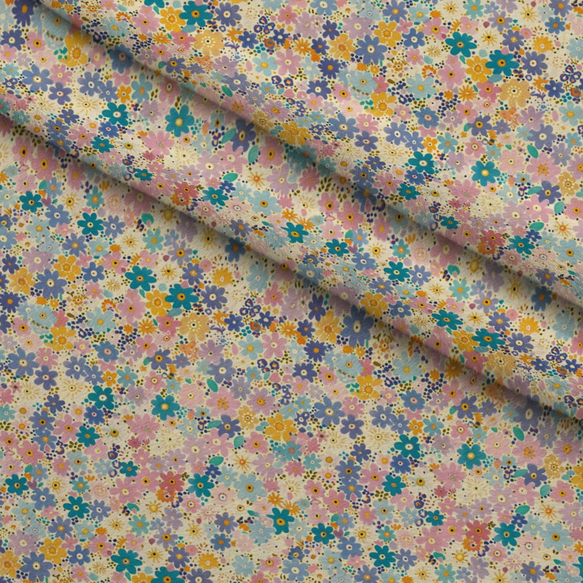 Pastel Sweethearts Pattern 7 Fleece Fabric — fleece fabric folded close-up preview (mv-fleece-v1:lying)