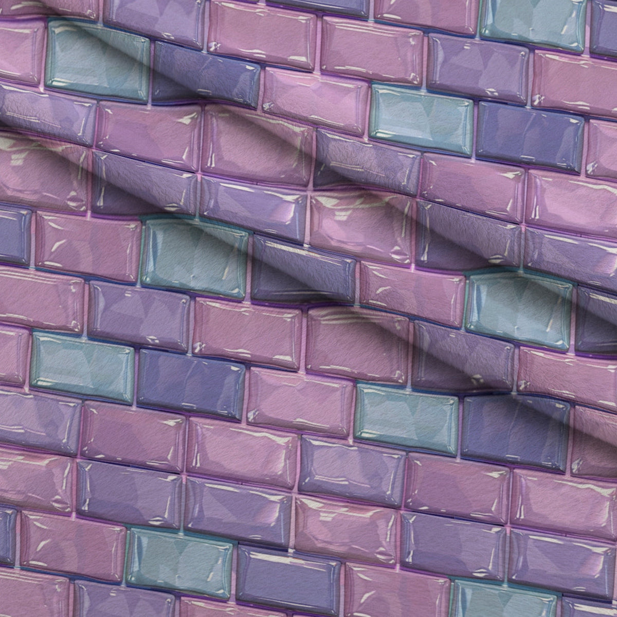 Pastel Sweethearts Pattern 9 Fleece Fabric — fleece fabric folded close-up preview (mv-fleece-v1:lying)