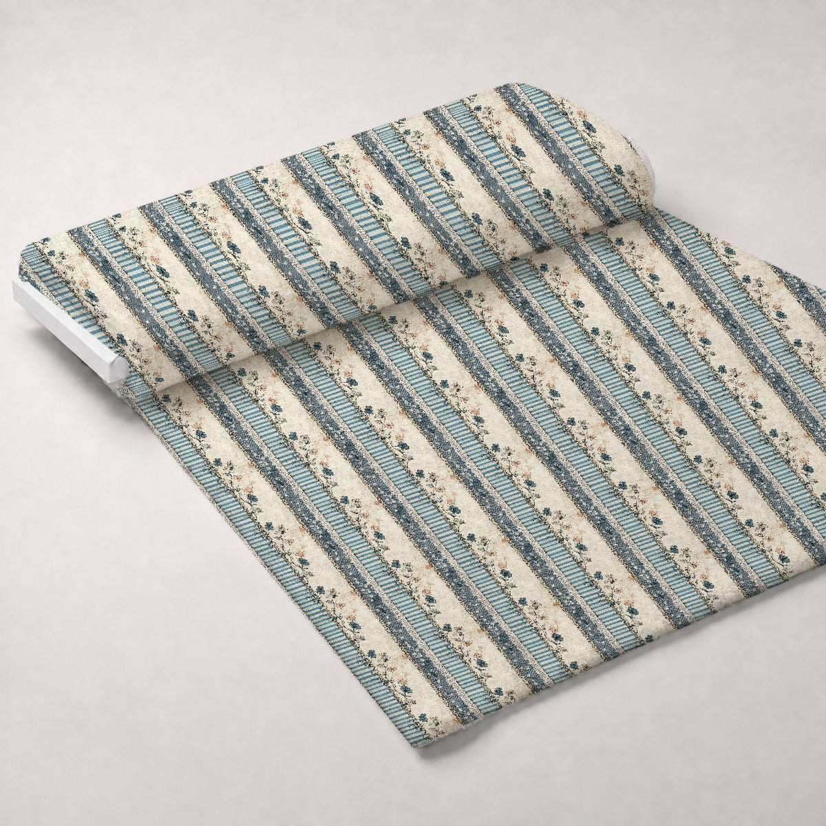 Patchwork Posies Pattern 13 Fleece Fabric — fleece fabric unrolled bolt preview (mv-fleece-v1:bolt)