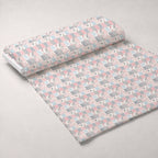 Patchwork Posies Pattern 17 Fleece Fabric — fleece fabric unrolled bolt preview (mv-fleece-v1:bolt)