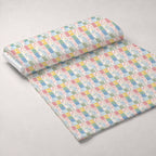Patchwork Posies Pattern 24 Fleece Fabric — fleece fabric unrolled bolt preview (mv-fleece-v1:bolt)
