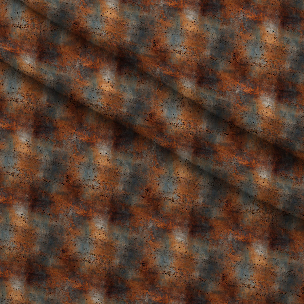 Patina Forge Pattern 1 Fleece Fabric — fleece fabric folded close-up preview (mv-fleece-v1:lying)